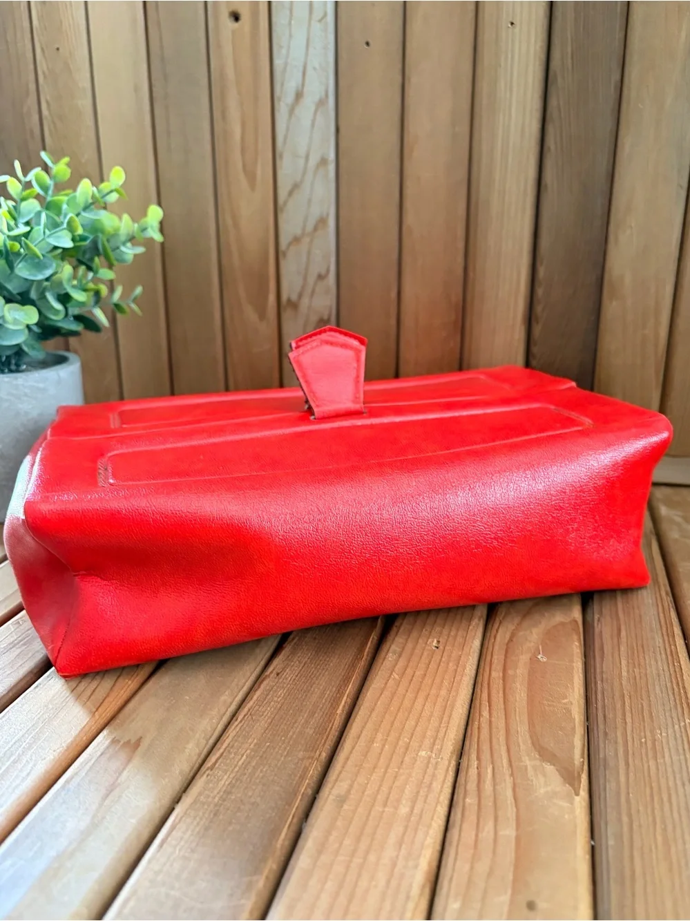 St Thomas Red Valet Kit, Vintage Travel Case and Toiletry Bag